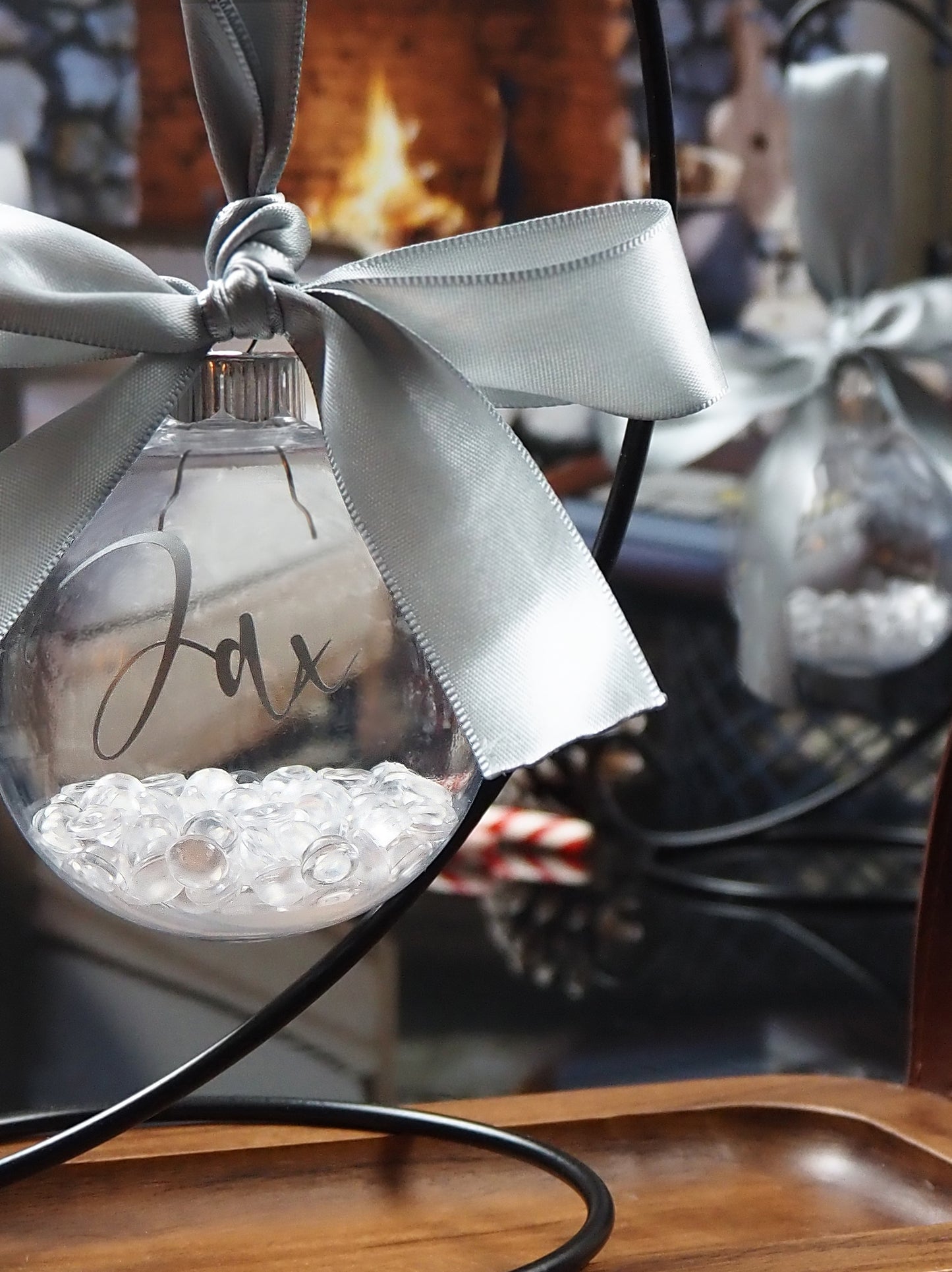 Silver Collection - Personalized Crystal Ornaments