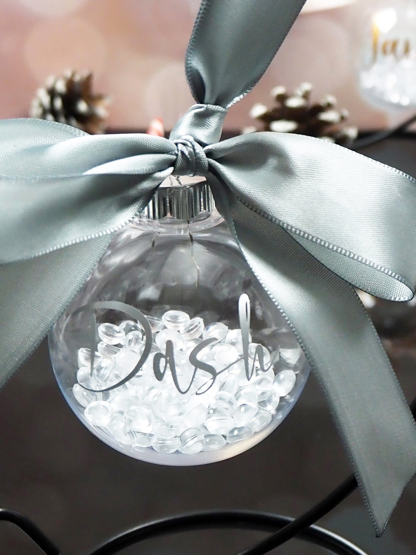 Silver Collection - Personalized Crystal Ornaments