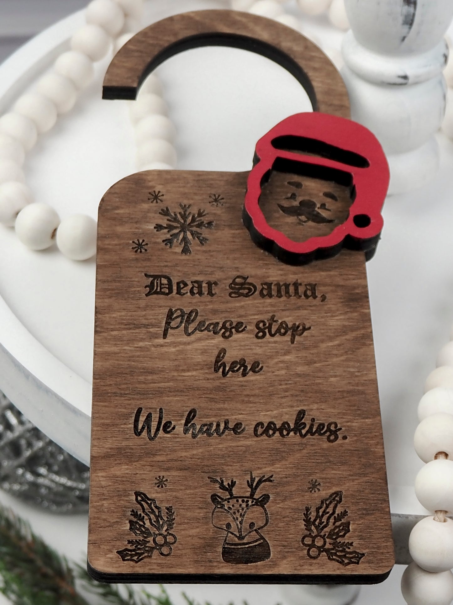 Santa Stop Here Door Hanger