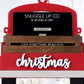 Handcrafted wooden Christmas Truck gift card ornament featuring a vintage truck with "Christmas" written on it, and a slot for holding a gift card, perfect for holiday décor and gift-giving.