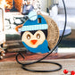 Handcrafted wooden Penguin Countdown to Christmas ornament featuring an adorable penguin with a winter hat and scarf, perfect for holiday décor and adding excitement to the Christmas season.