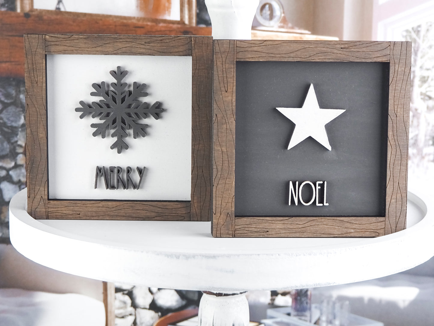 Rustic Farmhouse Christmas Mini Sign Collection