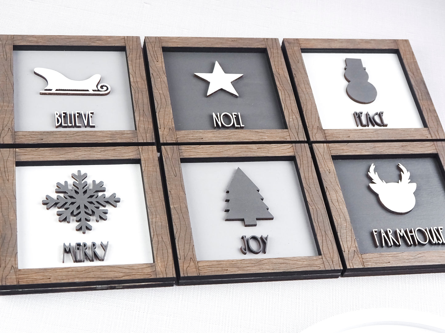 Rustic Farmhouse Christmas Mini Sign Collection