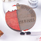 Santa Down the Chimney Countdown Ornament