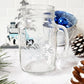 Snowflake Mason Jar Mugs