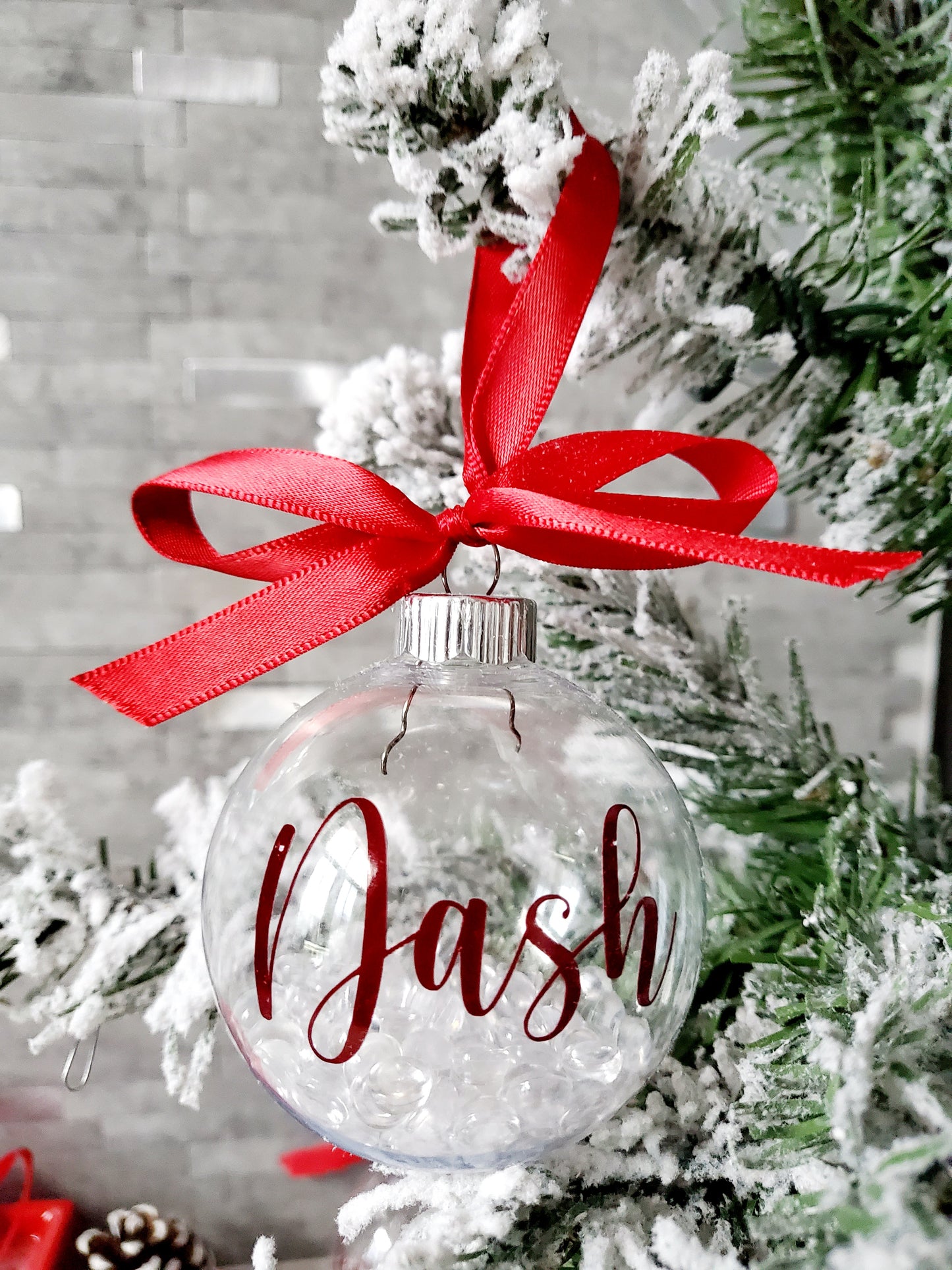 Personalized Crystal Filled Ornaments