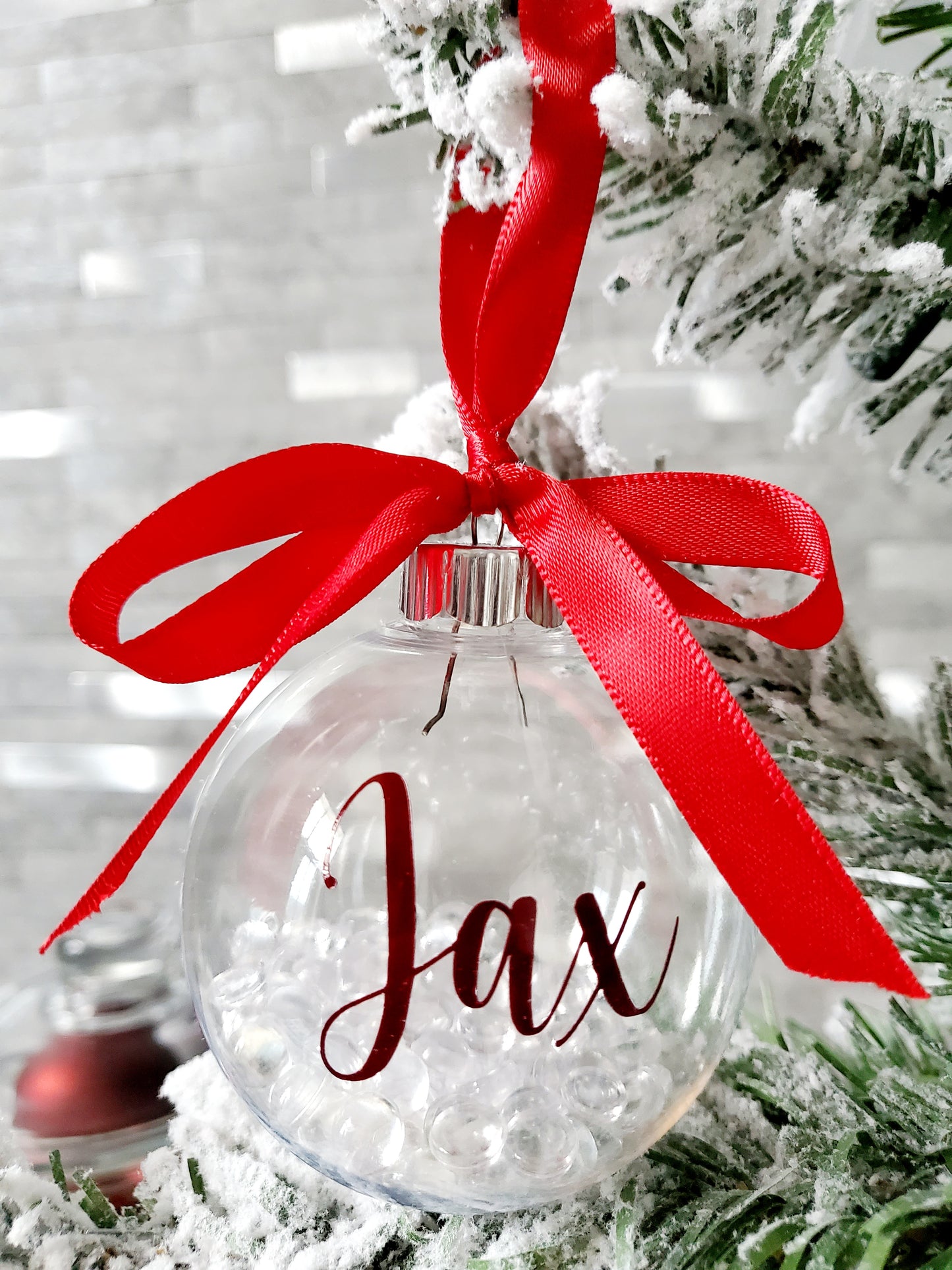 Personalized Crystal Filled Ornaments