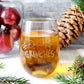 Drink Up Grinches Stemless Wine Glass