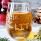 Let's Get LIT Stemless Wine Glass
