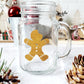 Gingerbread Man Mason Jar Mugs