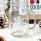 Snowflake Mason Jar Mugs
