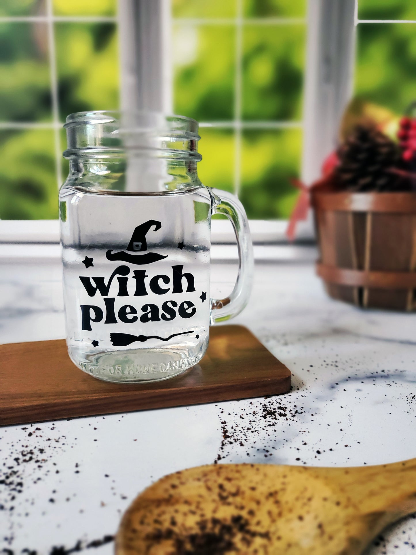 Witch Please Mason Jar Mugs