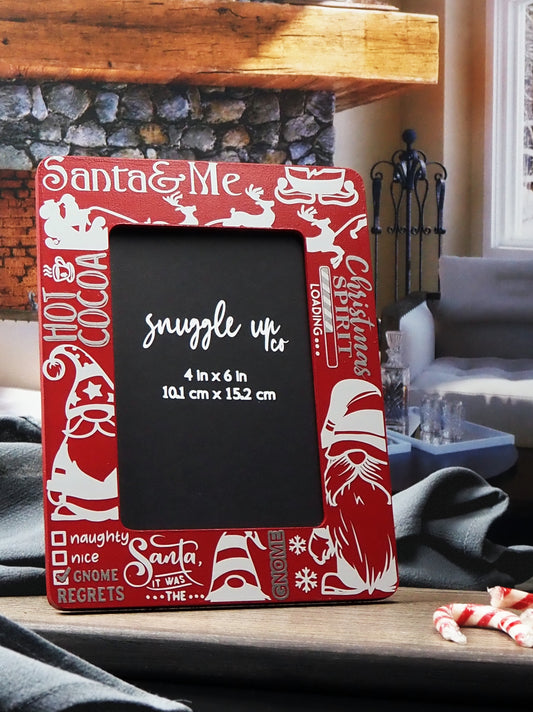 Santa, Me & Gnome Picture Frame