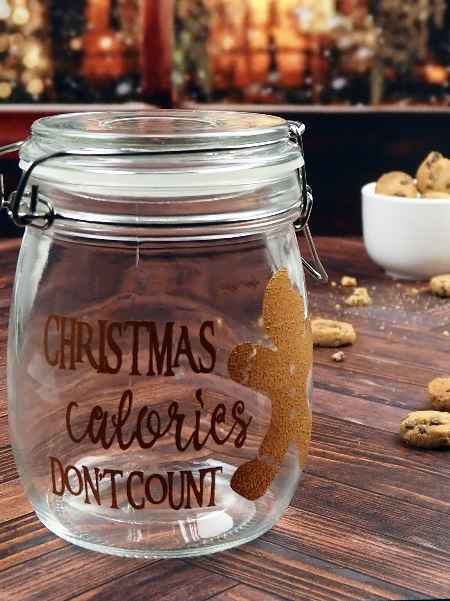 Christmas Calories Don't Count Cookie Jar