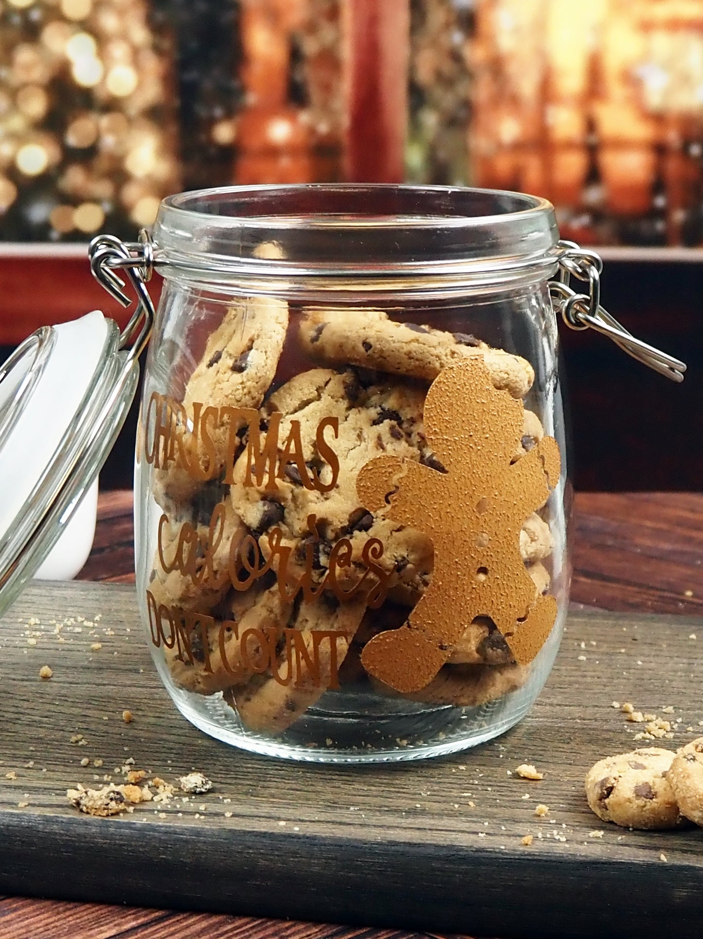 Christmas Calories Don't Count Cookie Jar
