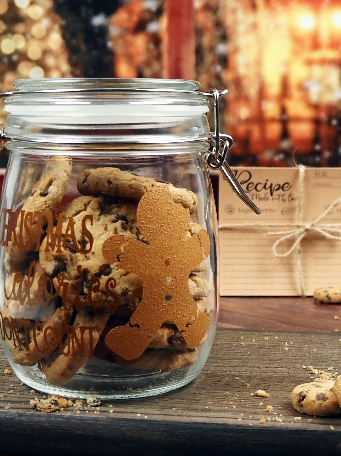 Christmas Calories Don't Count Cookie Jar